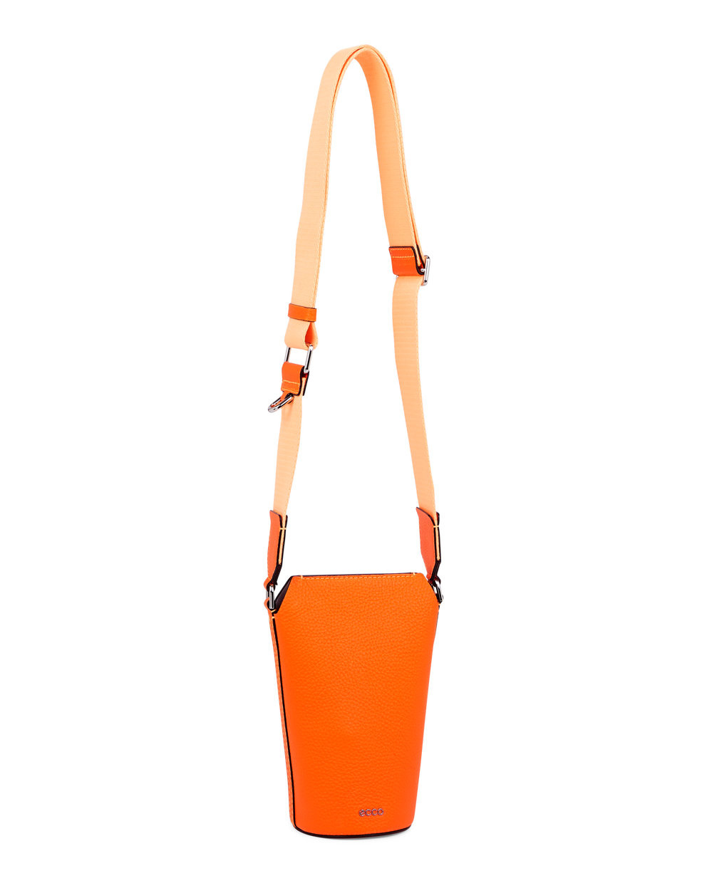 ECCO® Pot Pebbled Pop Leather Crossbody Bag - Orange - Main