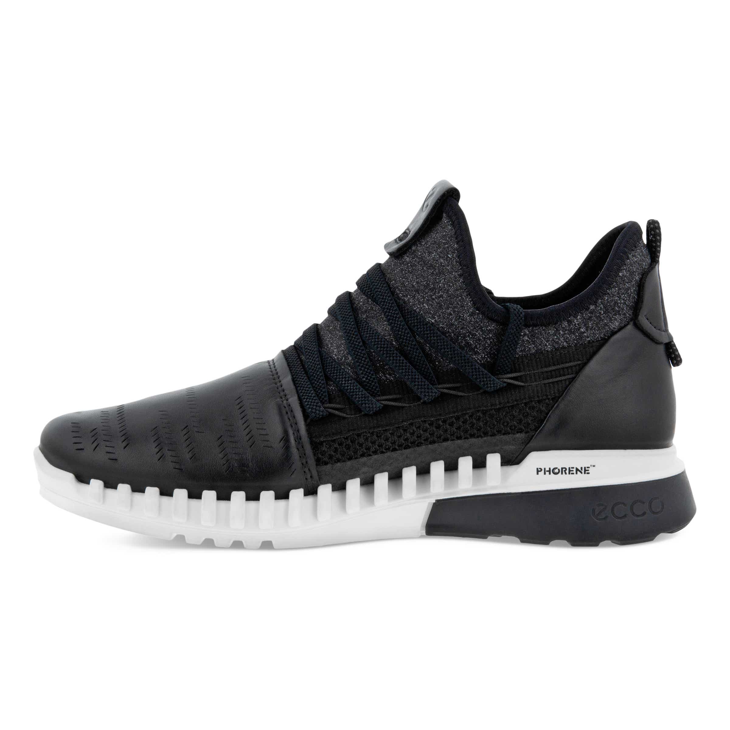 ECCO Zipflex Low ウィメンズ レザースニーカー - ブラック - Inside