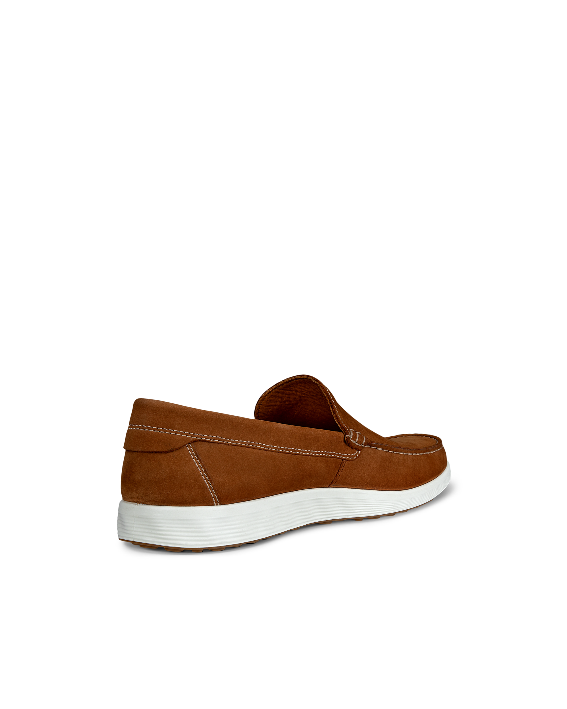 Men's ECCO® S Lite Moc Nubuck Moccasin - Brown - Back