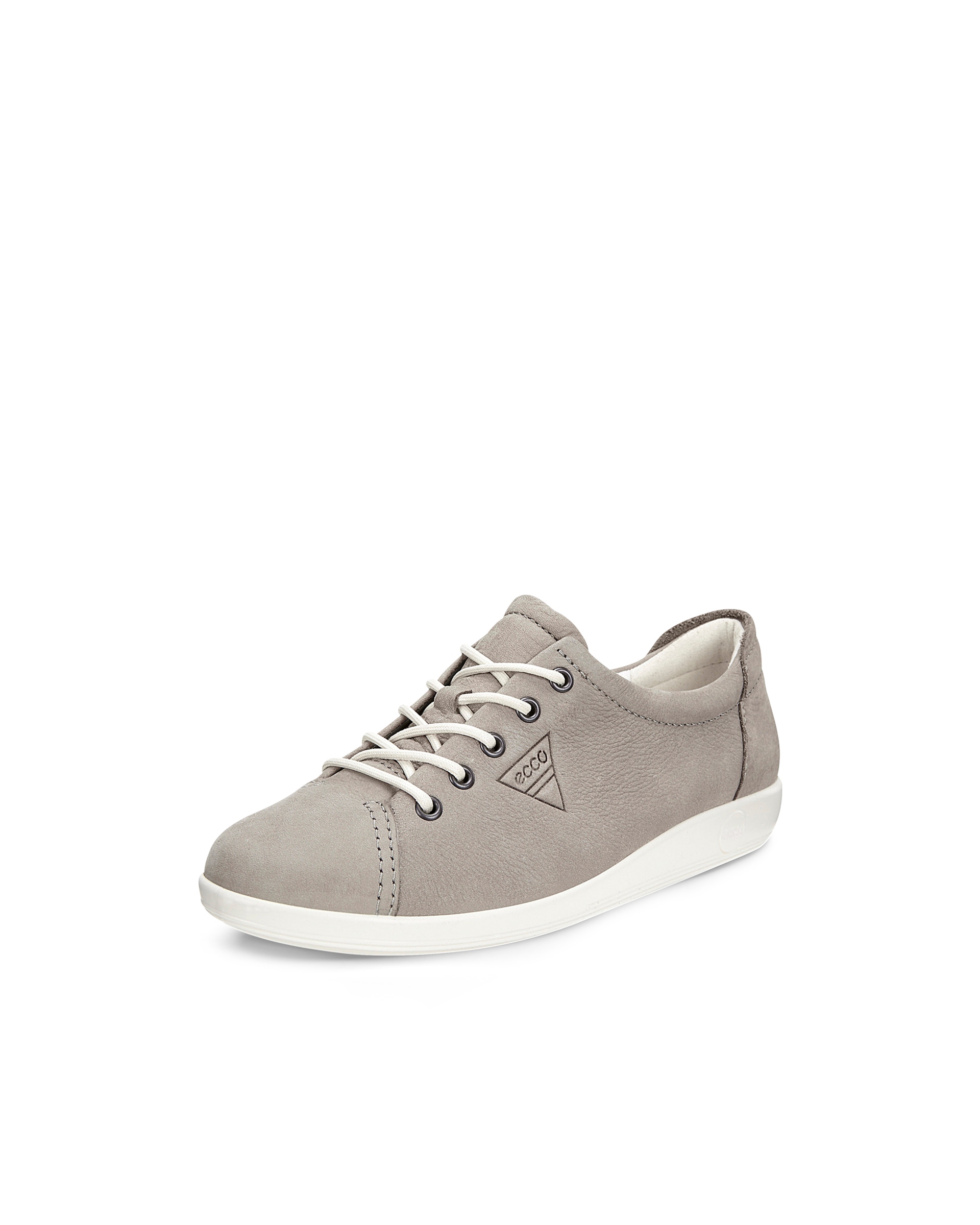 Women's ECCO® Soft 2.0 Nubuck Walking Shoe - Grey - Main