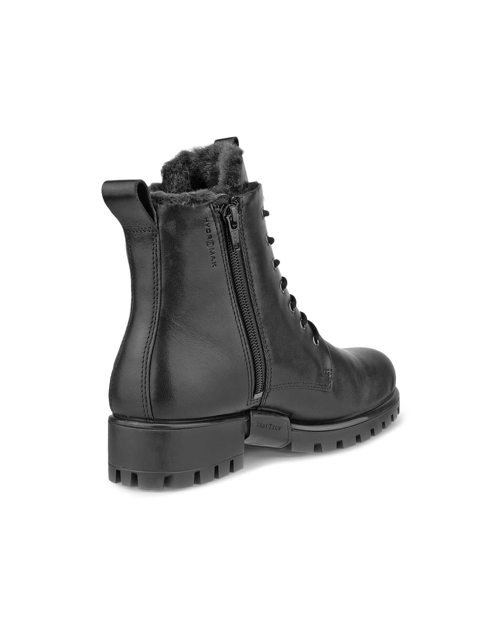 ECCO Women's Modtray Lace-up Mid-cut Boots - Black - Back