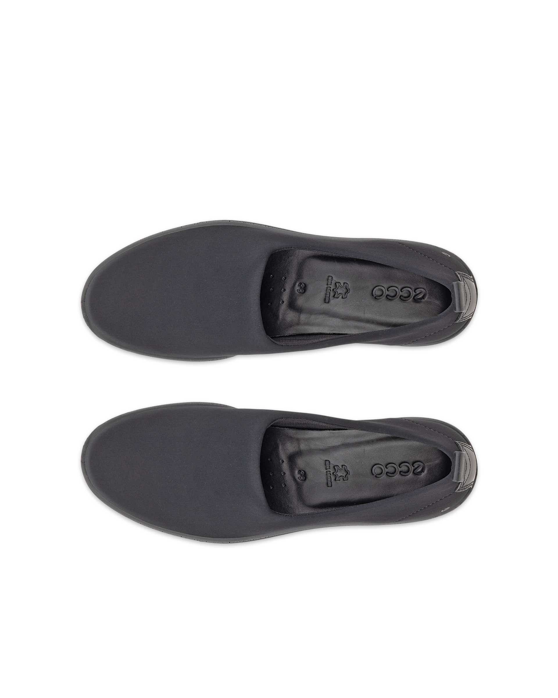 Women's ECCO® Bella Textile Slip-On - Black - Top left pair