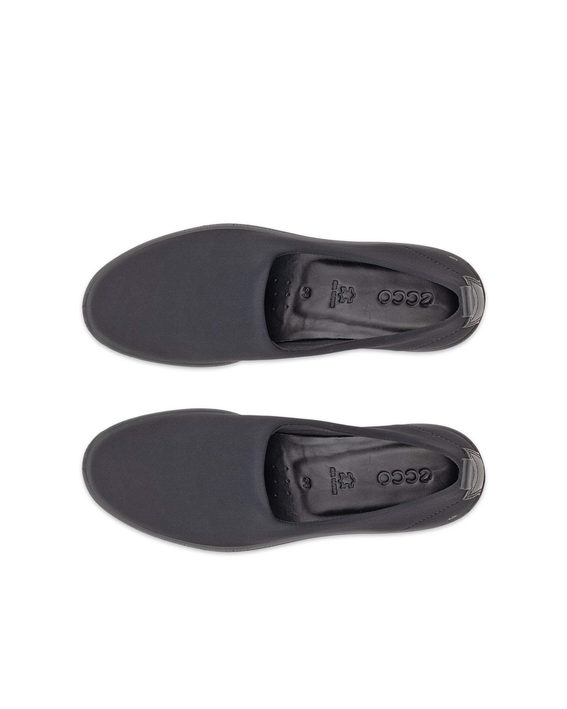 Women's ECCO® Bella Textile Slip-On - Black - Top left pair