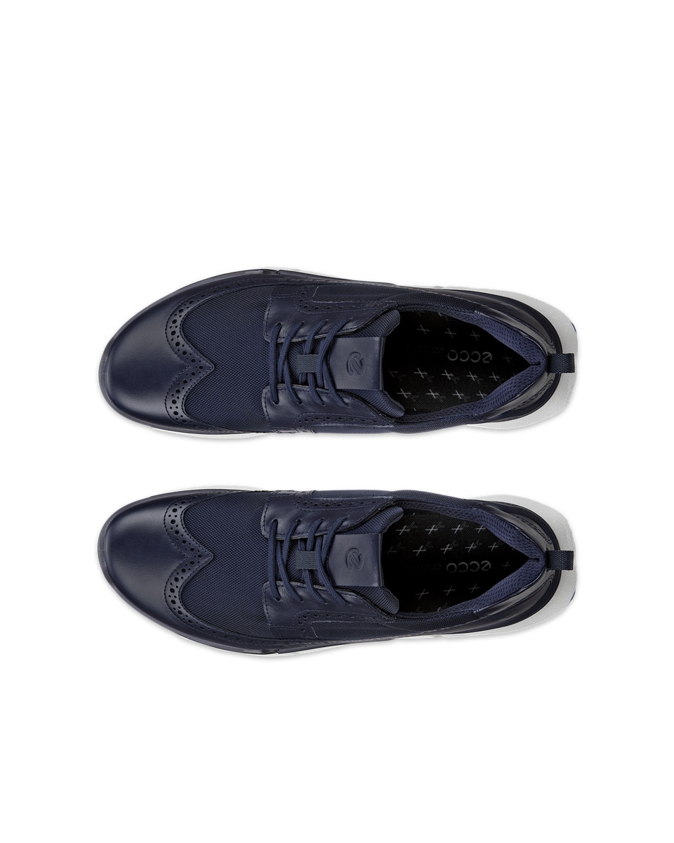 Ecco pumps mens blue on sale