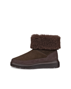 Botines de invierno de ante ECCO® Nouvelle para mujer - Marrón - Outside