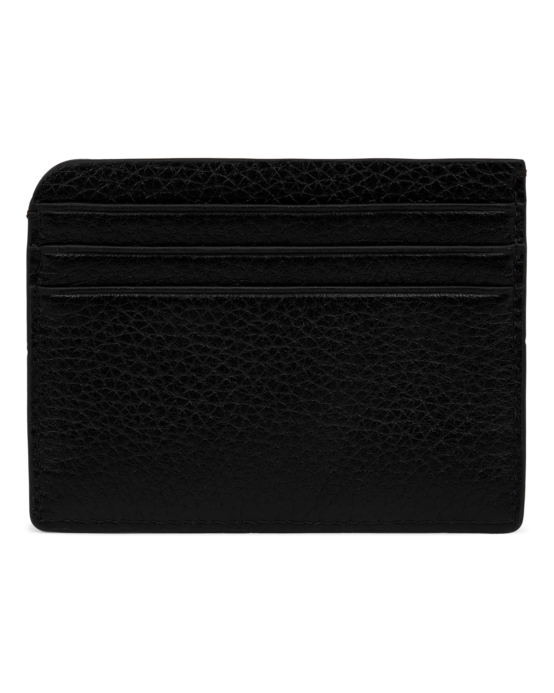 ECCO® Formal Leather Card Case - Black - Back