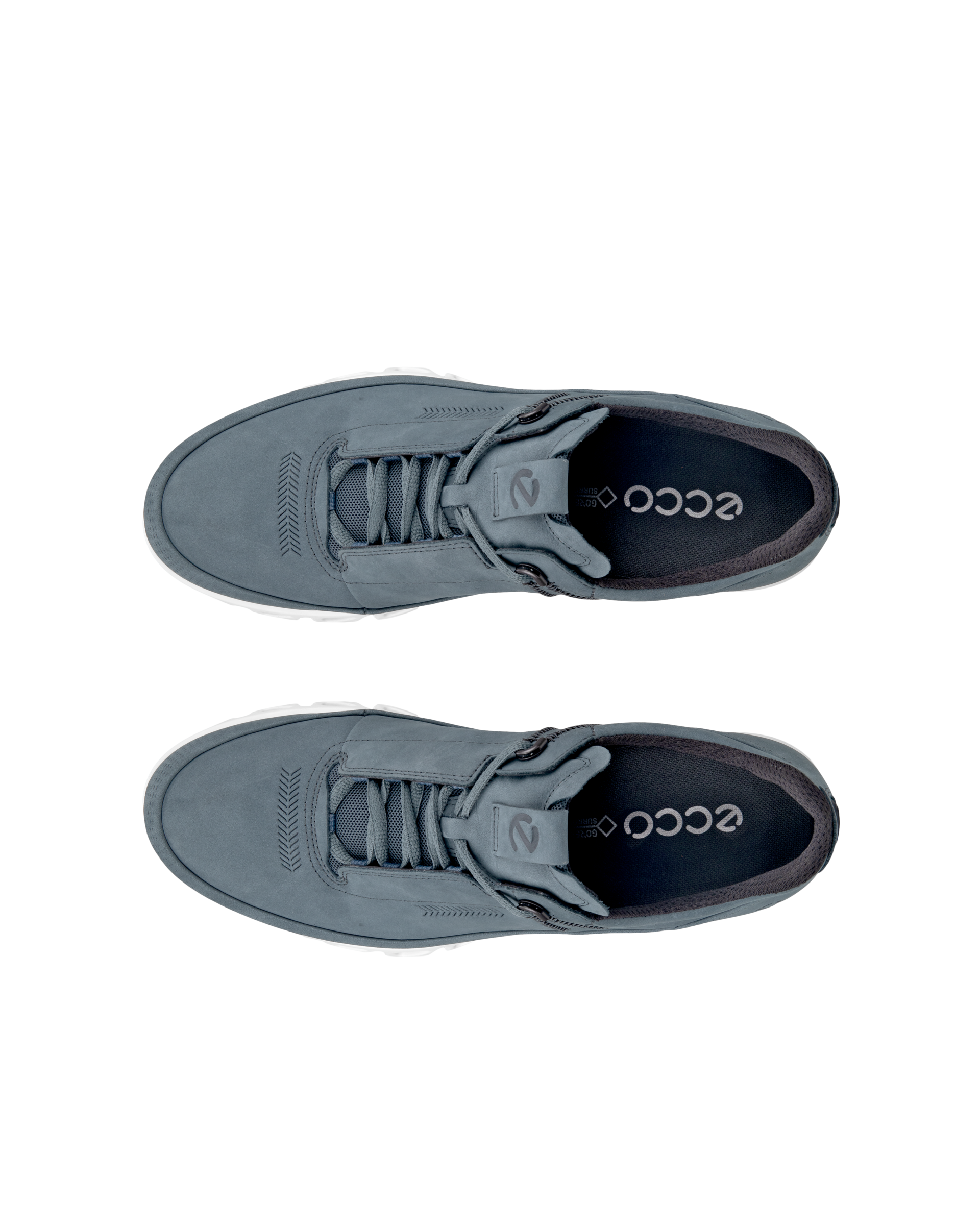 남성 ECCO® Multi-Vent 누벅 고어텍스 슈즈 - Blue - Top left pair