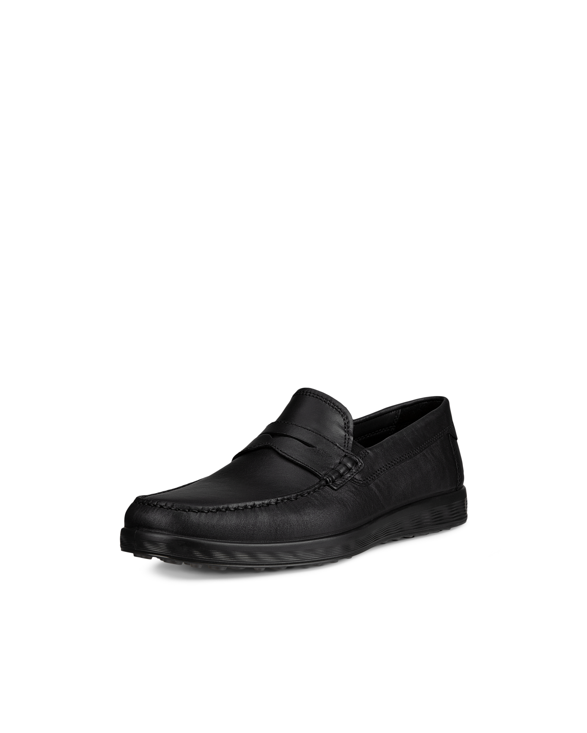 Men's ECCO® S Lite Moc Leather Moccasin - Black - Main