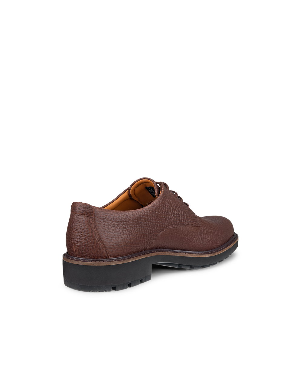 Men's ECCO® Metropole Oslo Leather Derby Shoe - Brown - Back