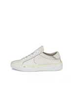 Women's ECCO® Street Tray Leather Sneaker - Metallics - Outside