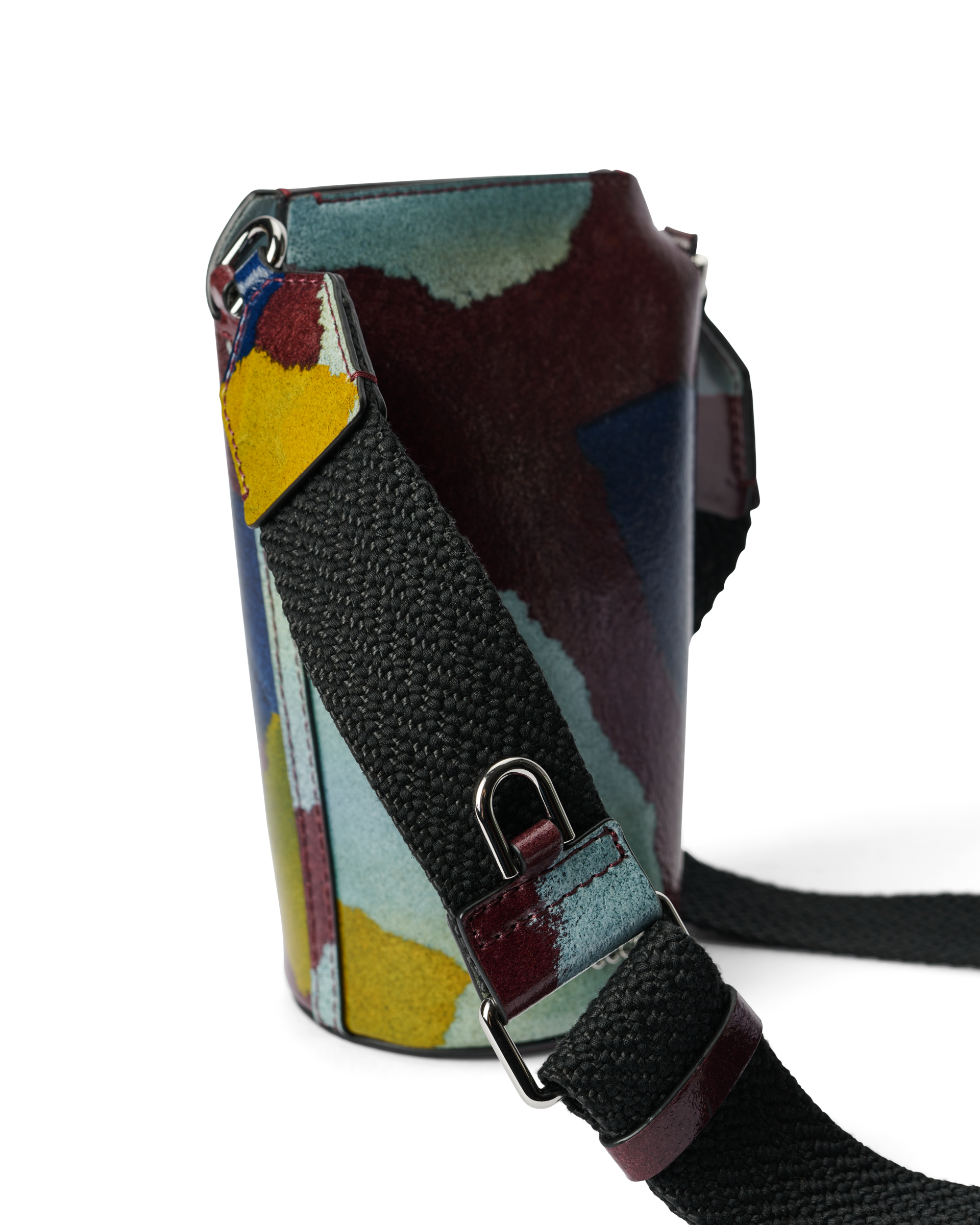 ECCO® Pot Camo Leather Crossbody Bag - Multicolor - Detail-1