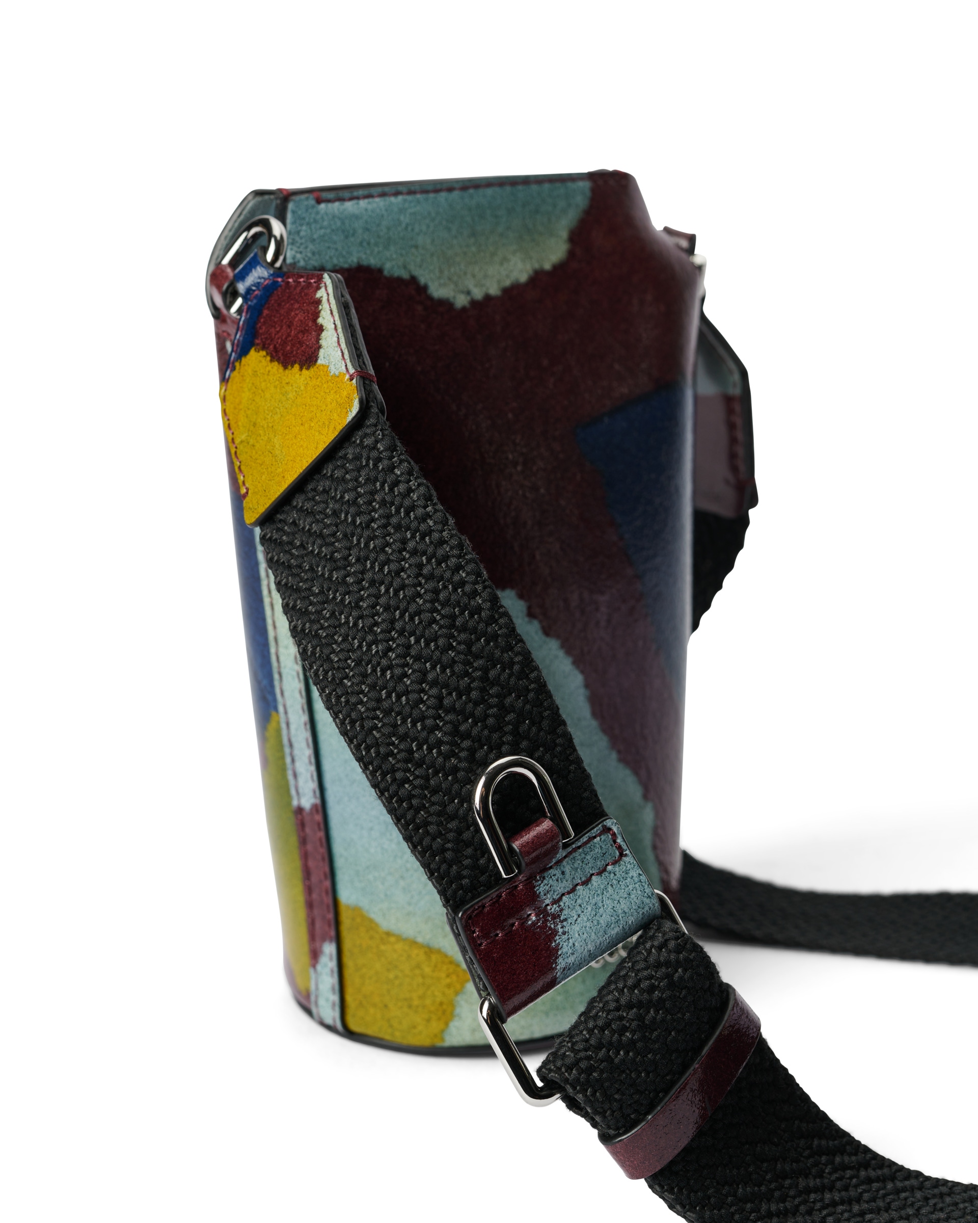 ECCO® Pot Camo Leather Crossbody Bag - Multicolor - Detail-1