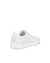 Men's ECCO® Street Tray Leather Sneaker - White - Back