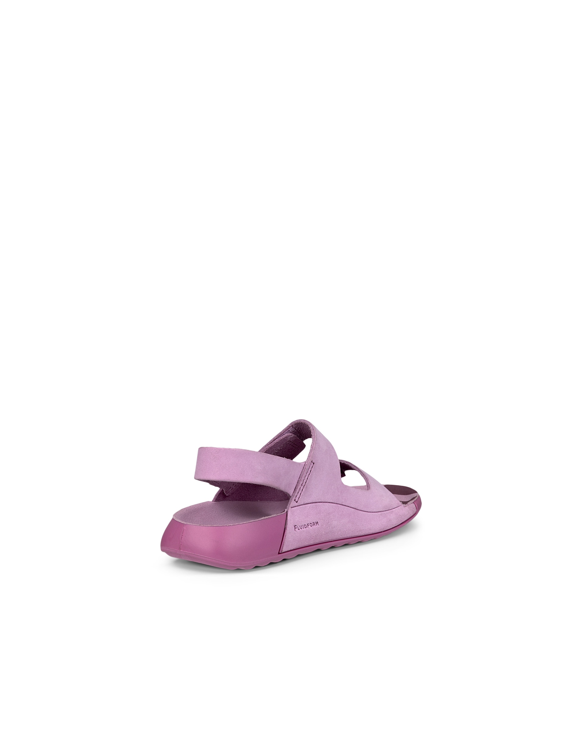 Kids' ECCO® Cozmo Nubuck Two Strap Sandal - Pink - Back