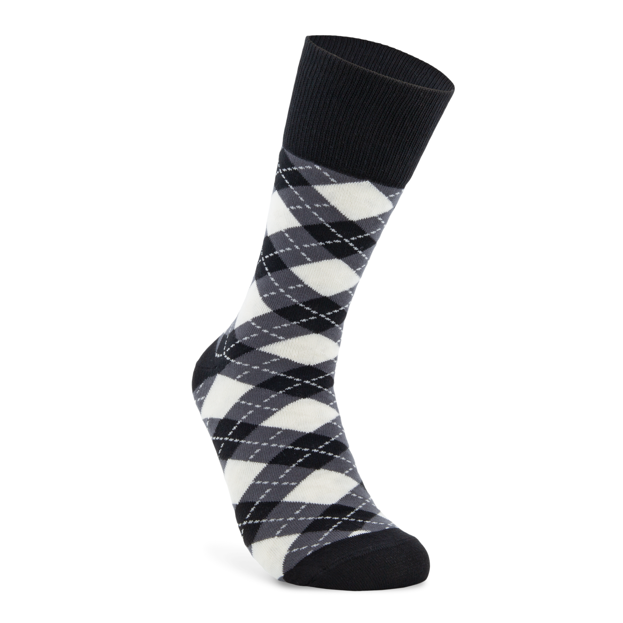 Men's ECCO® Classic Mid-Cut Socks - Black - Detail-2