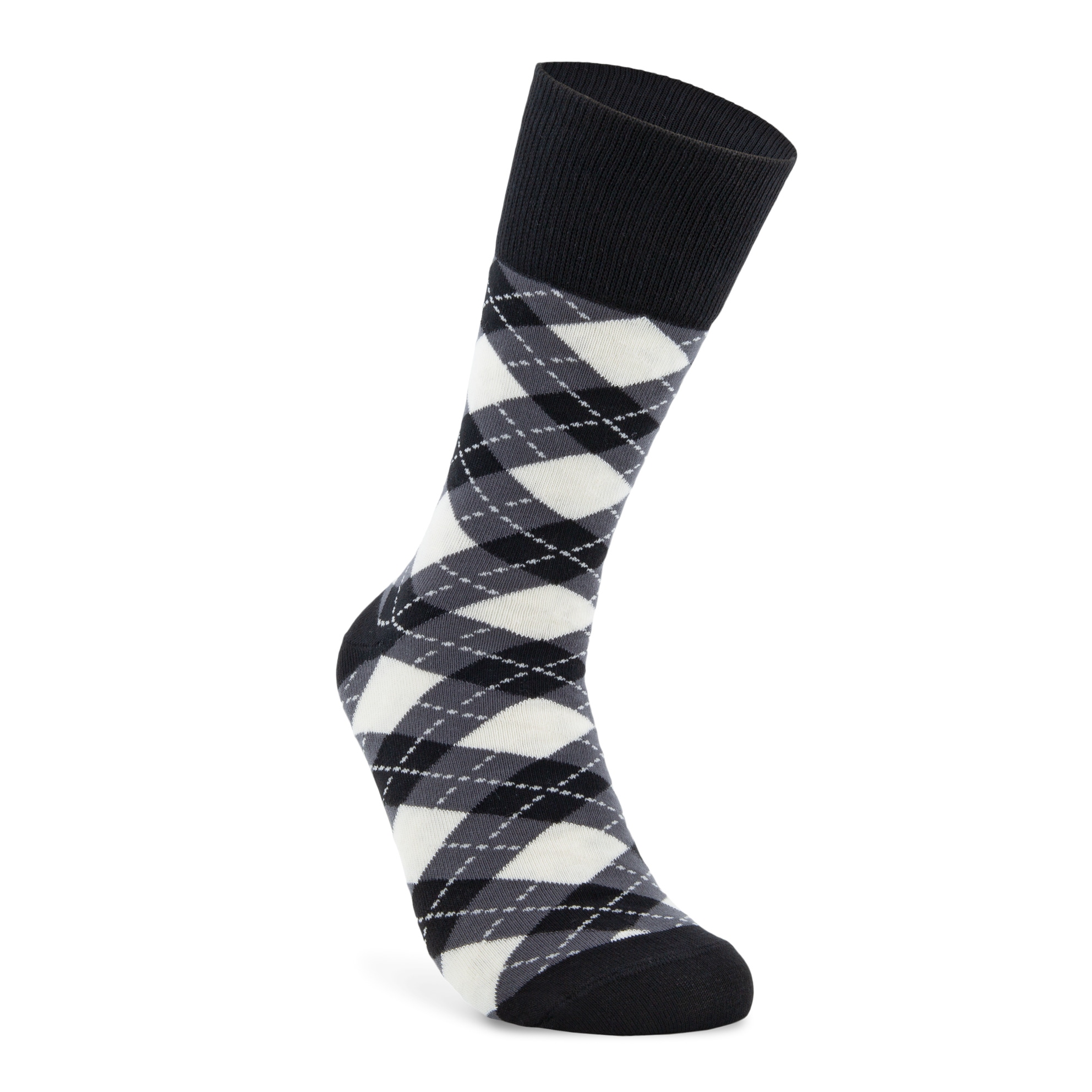 Men's ECCO® Classic Mid-Cut Socks - Black - Detail-2