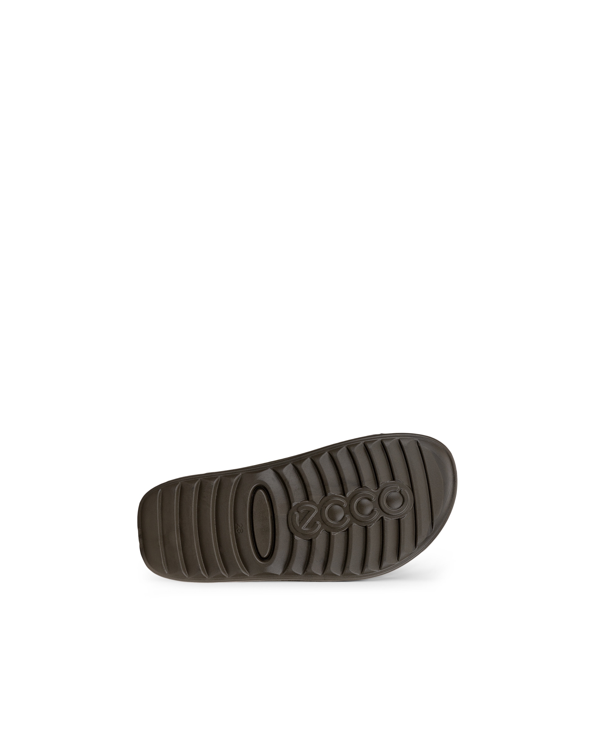 Kids' ECCO® Cozmo Nubuck Two Strap Sandal - Green - Sole