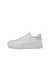 Men's ECCO® Street Court Leather Sneaker - White - Outside