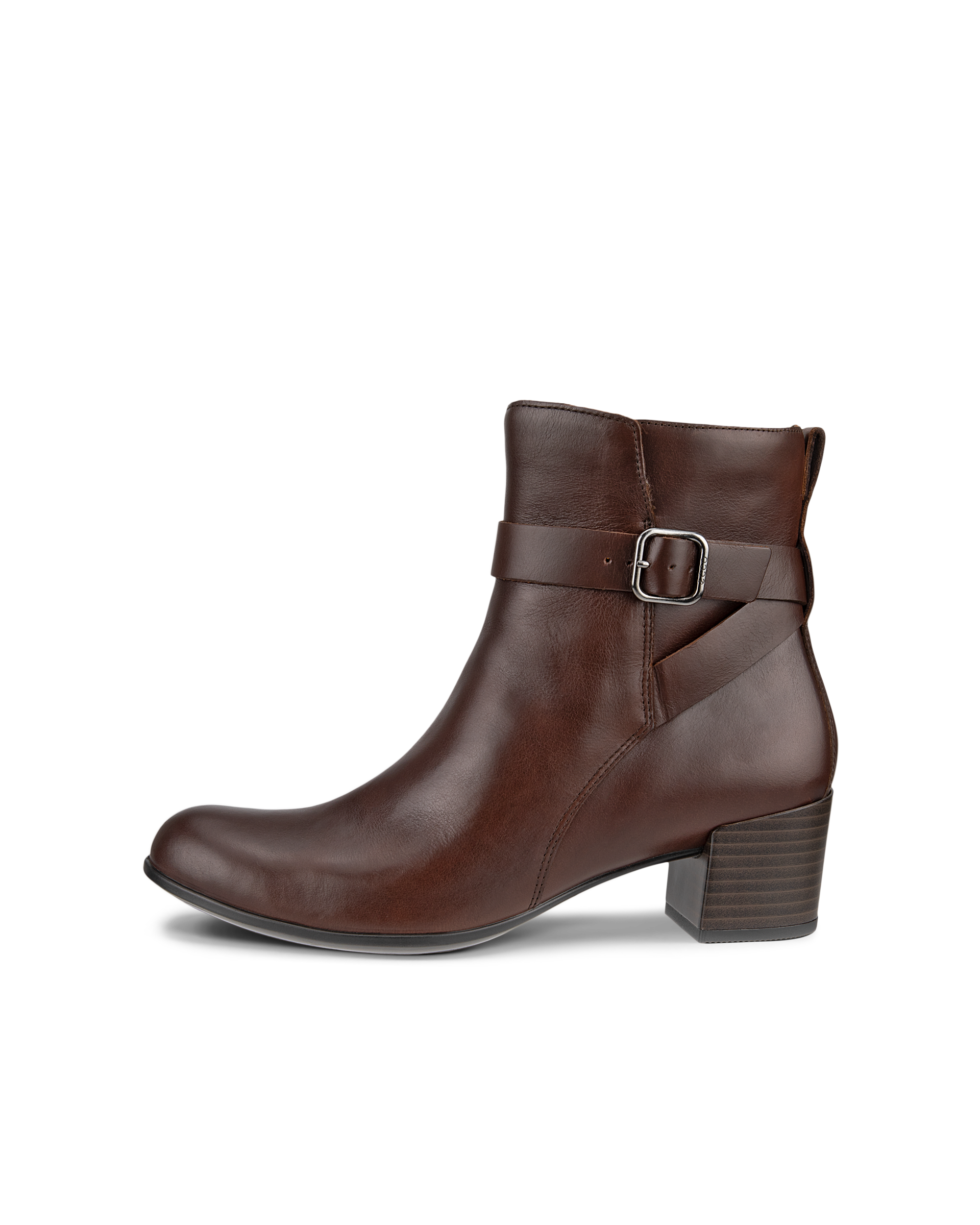 ECCO Dress Classic 35 Boot Block Heeled Boots - Brown - Outside