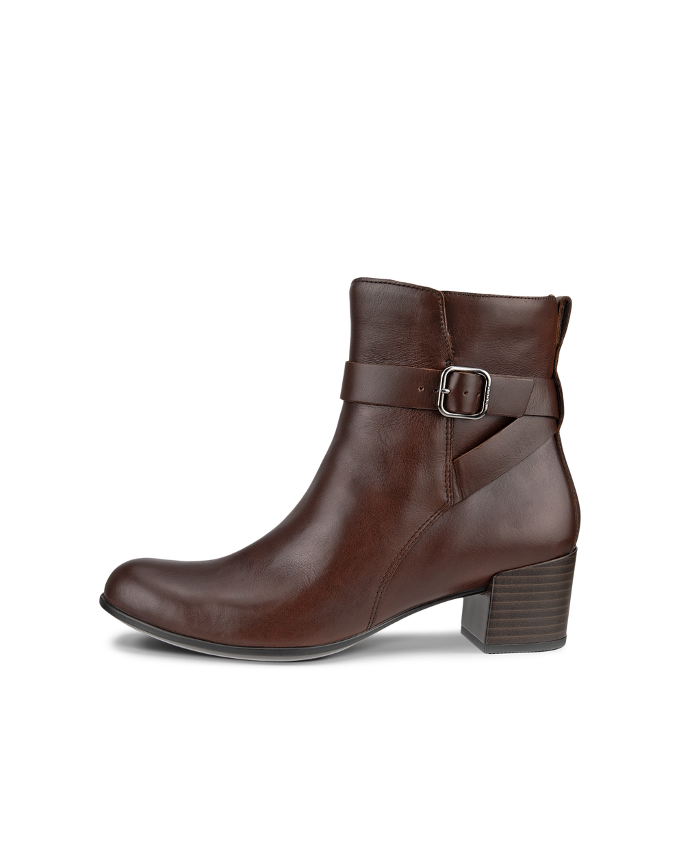 ECCO Dress Classic 35 Boot Block Heeled Boots - Brown - Outside