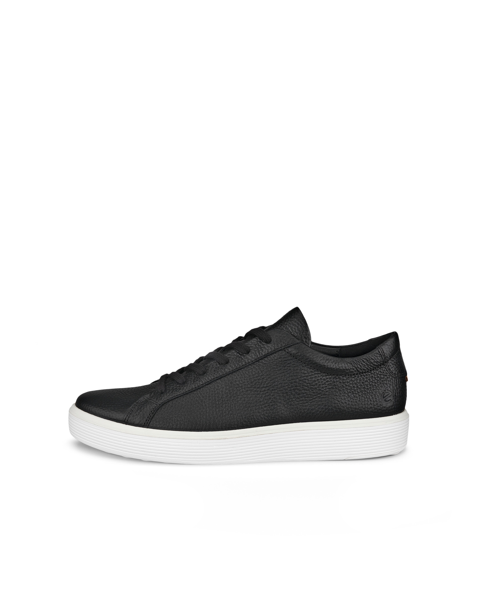 Men's ECCO® Soft 60 Leather Sneaker - Black - Outside