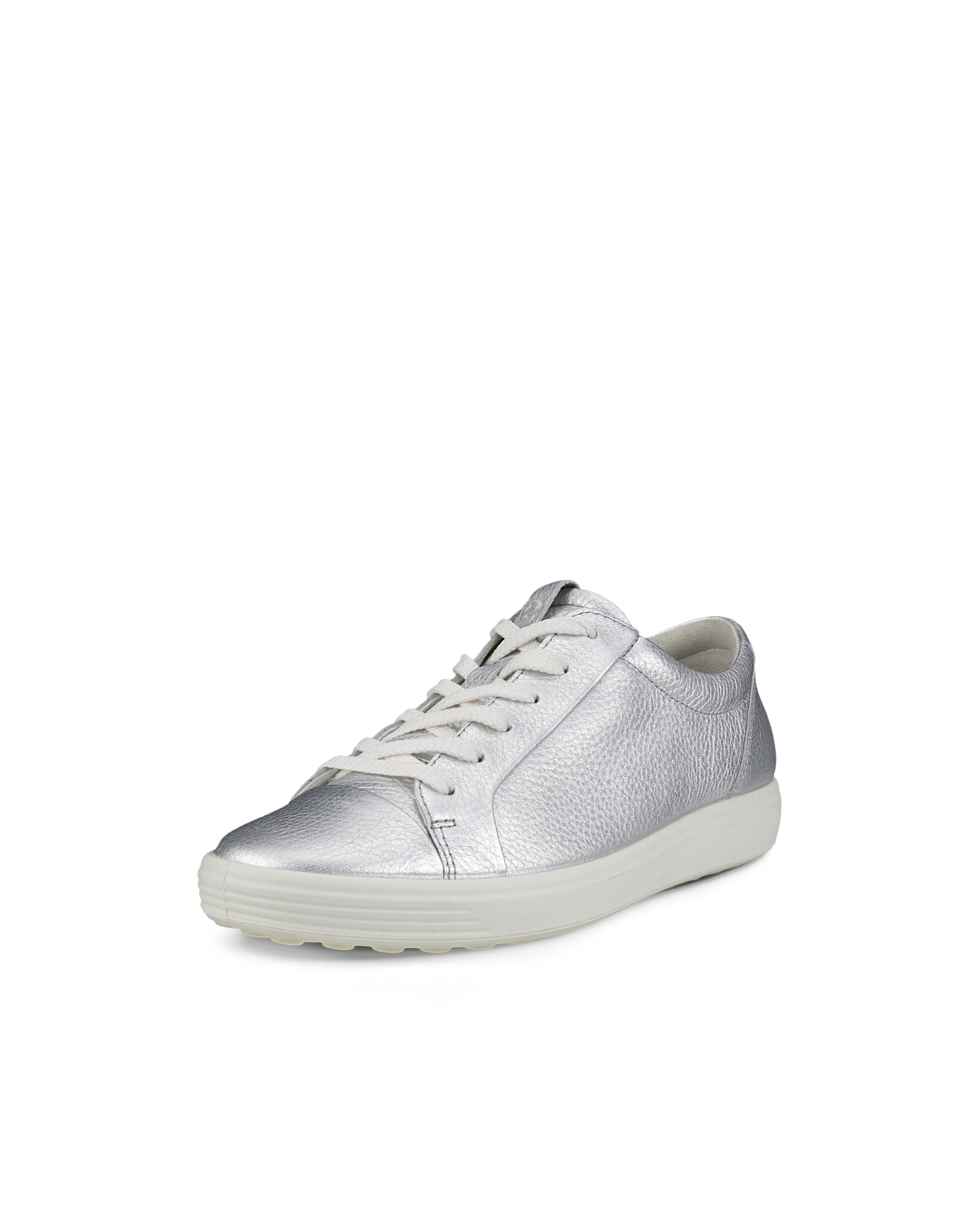 ECCO Soft 7 ウィメンズ レザースニーカー - メタリック - Main