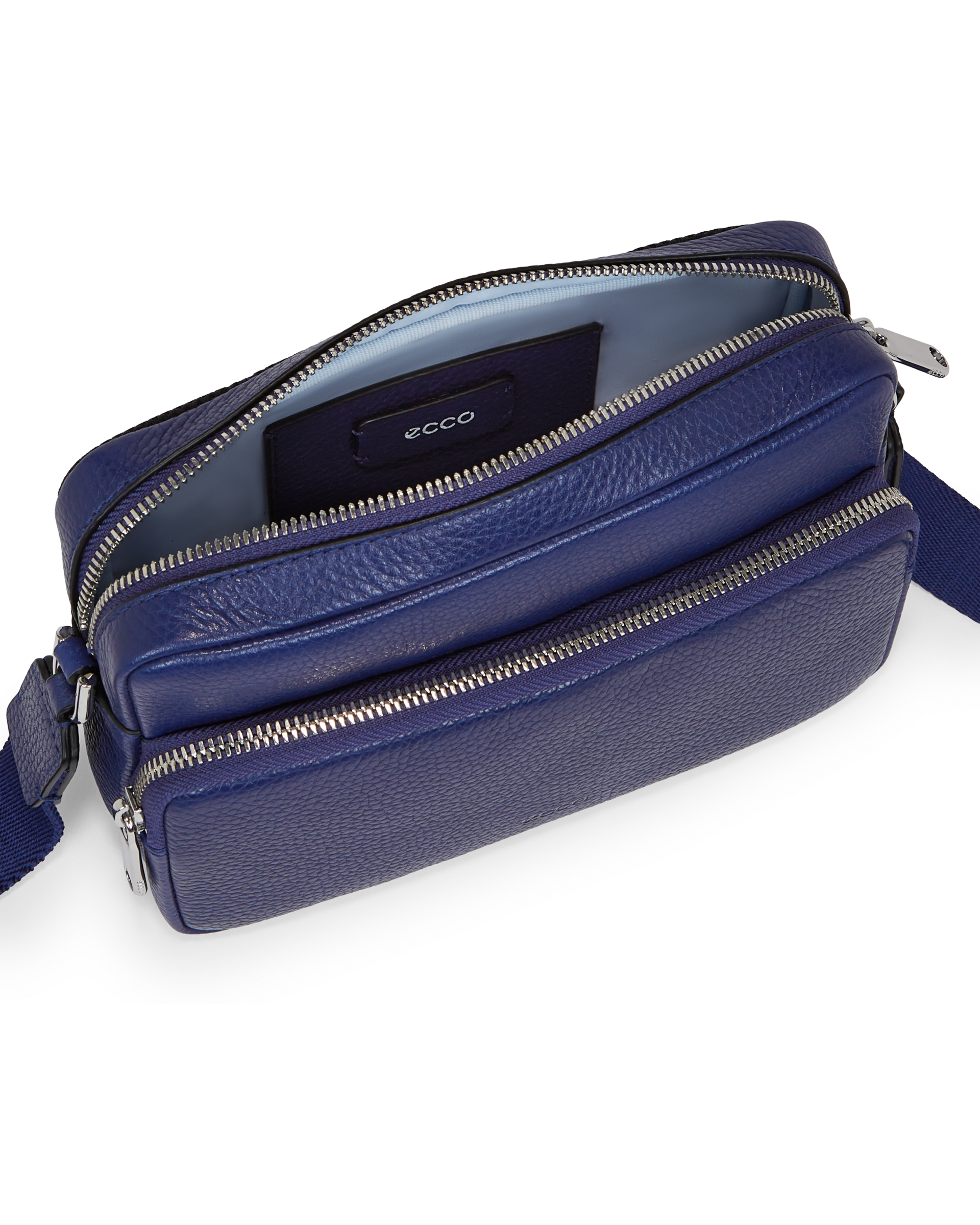 ECCO CAMERA BAG PEBBLED - Blue - Inside