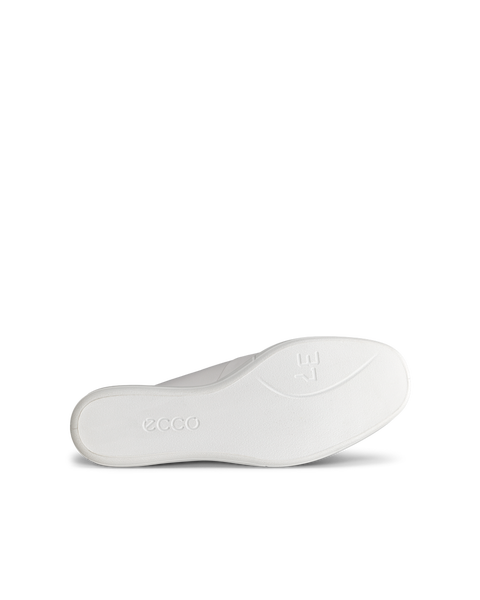 Women's ECCO® Simpil Leather Slip-On | White