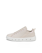 Women's ECCO® Street 720 Nubuck Gore-Tex Sneaker - Beige - Outside