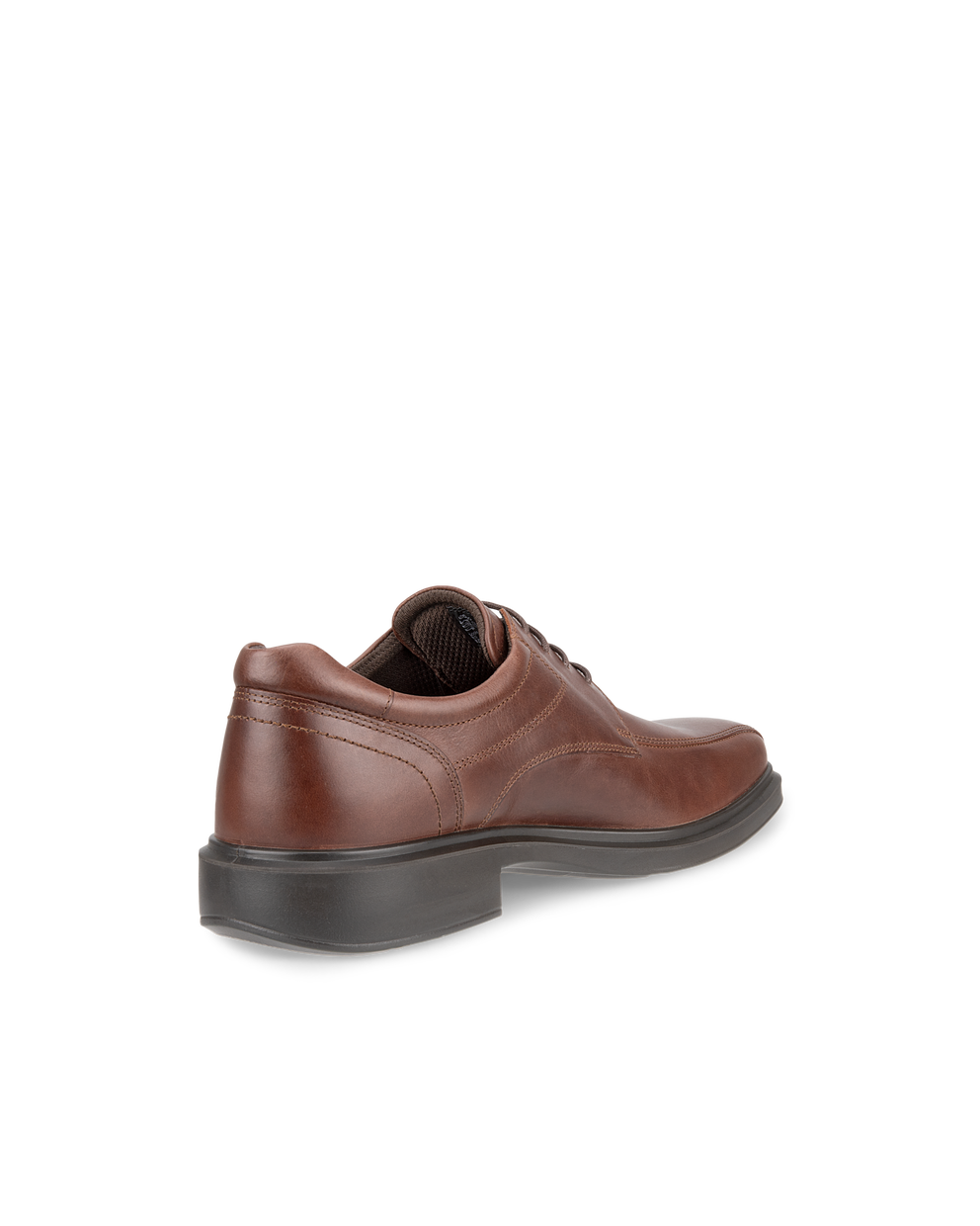 Men's ECCO® Helsinki 2 Nubuck Bike-Toe Derby Shoe - Brown - Back