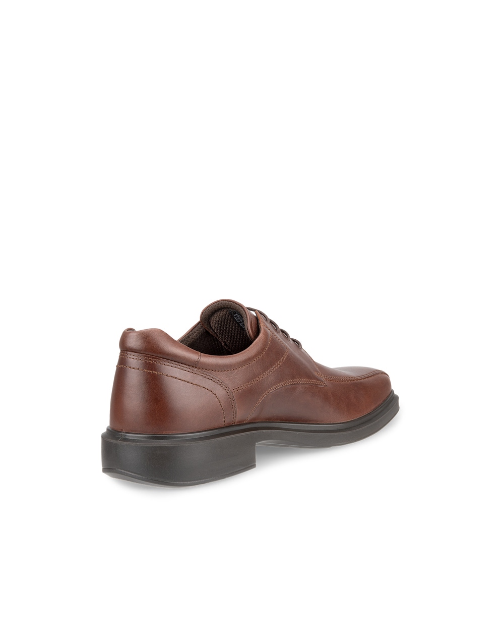 Men's ECCO® Helsinki 2 Nubuck Bike-Toe Derby Shoe - Brown - Back