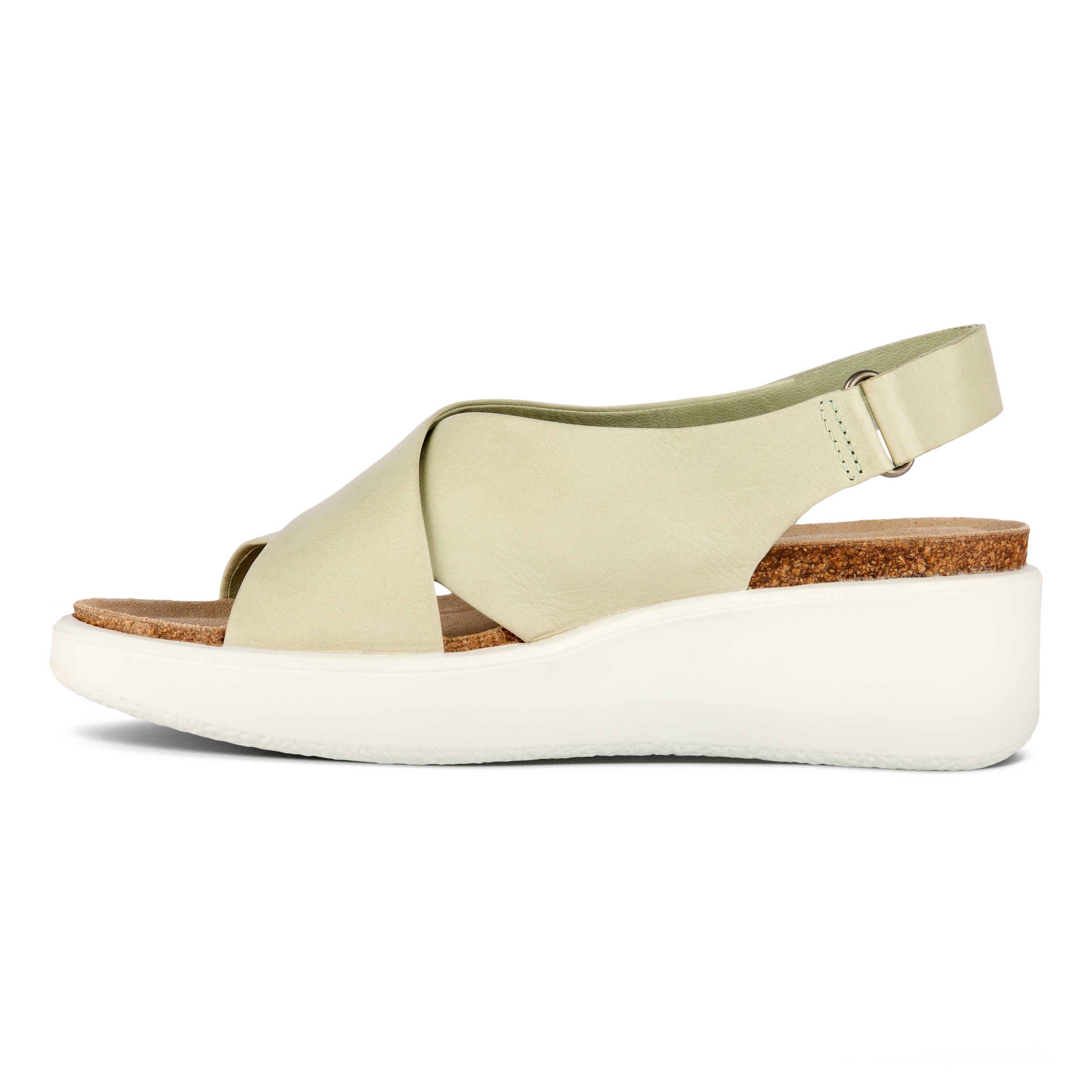 ECCO Women Corksphere Wedge Sandal - Green - Inside