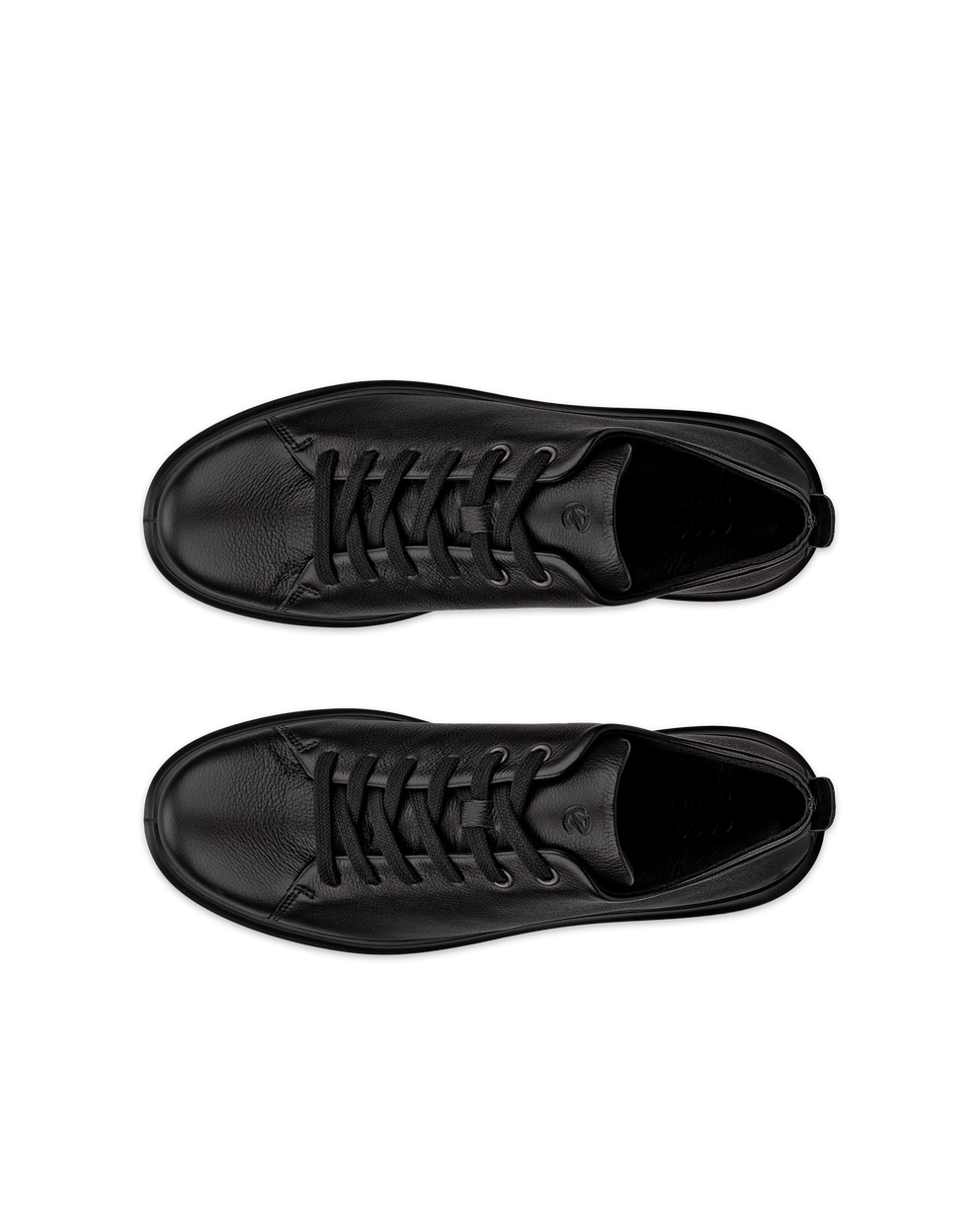 Women's ECCO® Nouvelle Leather Lace-Up Shoe - Black - Top left pair