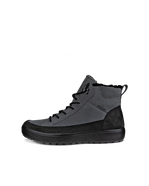 Men's ECCO® Soft 7 Tred Nubuck Gore-Tex Mid-Cut Boot - Grey - Outside