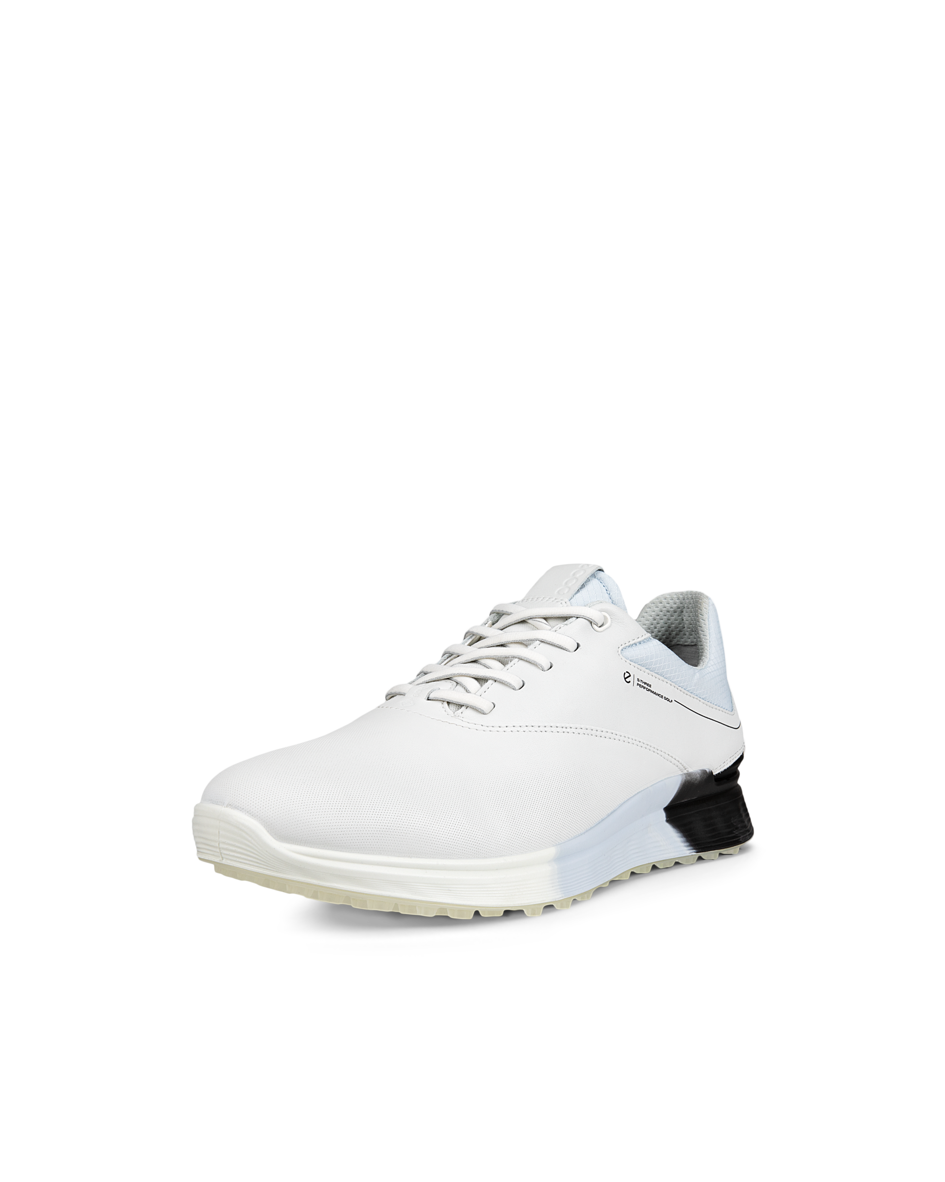 ECCO® Golf S-Three chaussure de golf en cuir Gore-Tex pour homme - Blanc - Main