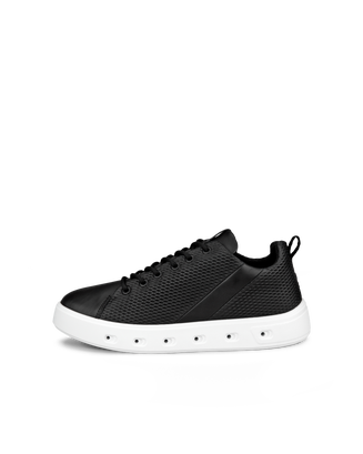 Zapatillas de piel Gore-Tex ECCO® Street 720 para mujer - Negro - Outside