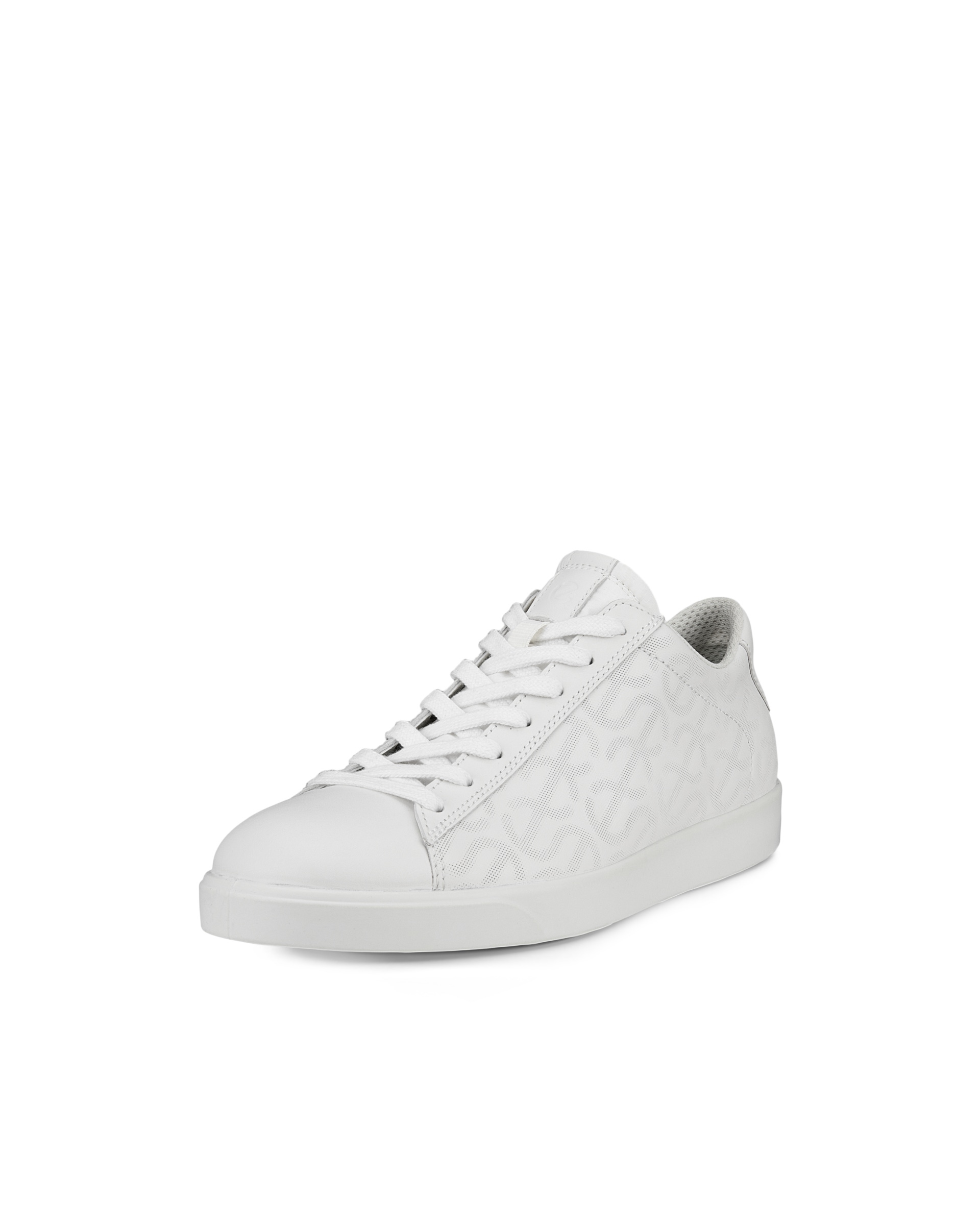 Women's ECCO® Street Lite Leather Sneaker - White - Main