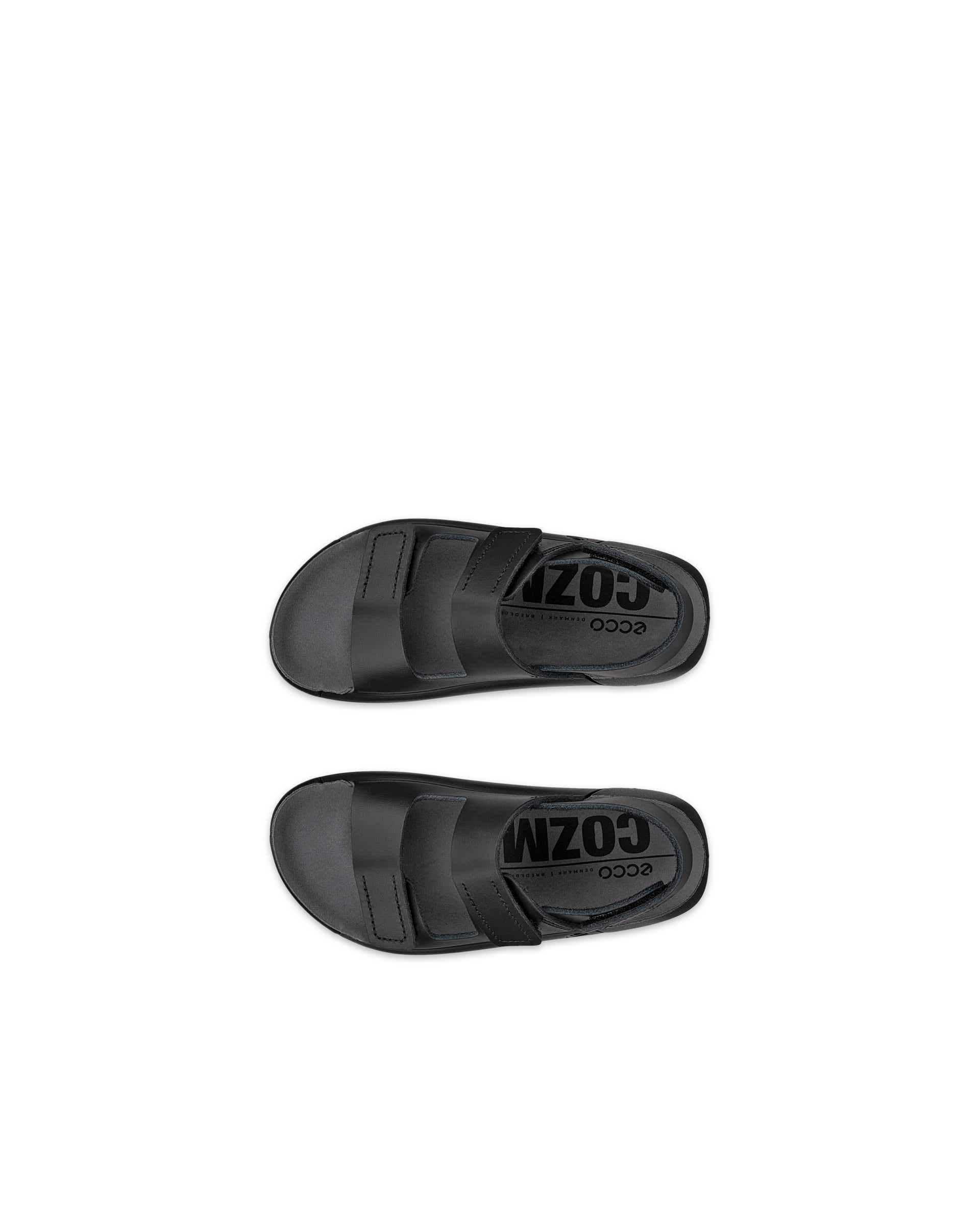 Dětské kožené páskové sandály ECCO® Cozmo - Černá - Top left pair