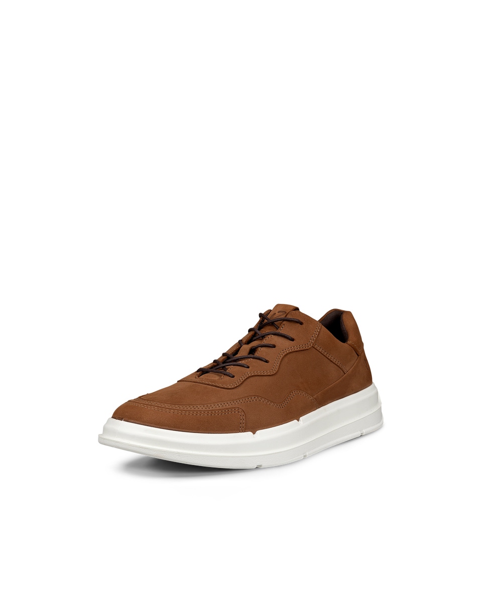 Men s ECCO Day Nubuck Sneaker Brown