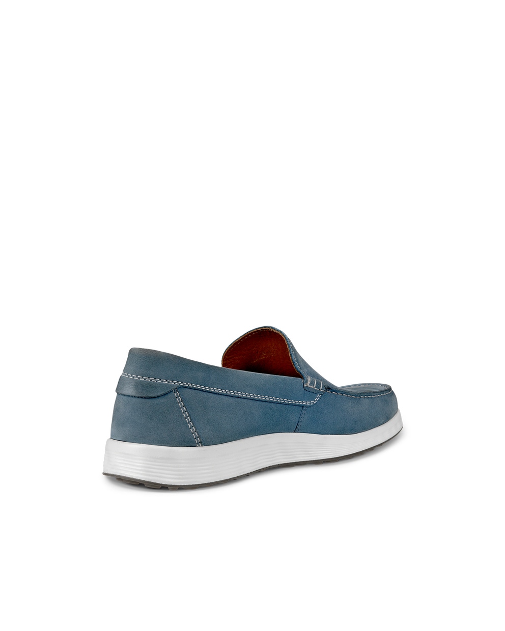 Men's ECCO® S Lite Moc Nubuck Moccasin - Blue - Back