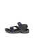 Men's ECCO® Offroad Nubuck Hiking Sandal - Blue - Outside