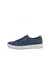 Men's ECCO® Soft 7 Nubuck Sneaker - Blue - Outside