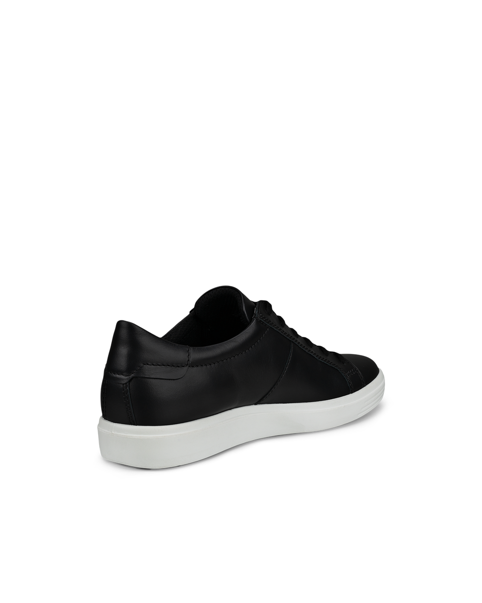 Women's ECCO® Soft Classic Leather Sneaker - Black - Back