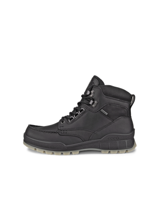 Men's ECCO® Track 25 Leather Gore-Tex Mid-Cut Outdoor Boot - Black - Outside