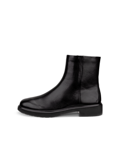 Women's ECCO® Metropole Amsterdam Leather Ankle Boot - Black - Outside