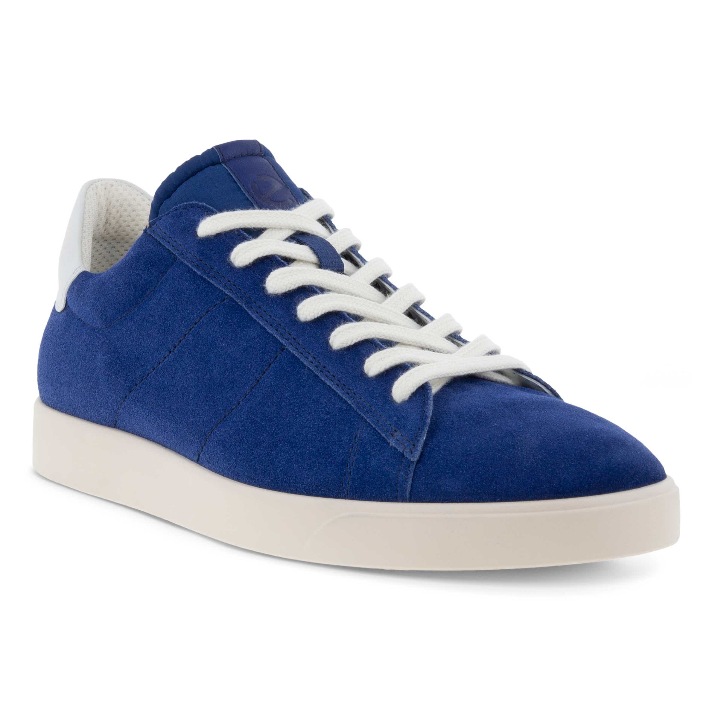 Men's ECCO® Street Lite Suede Sneaker - Blue - Main