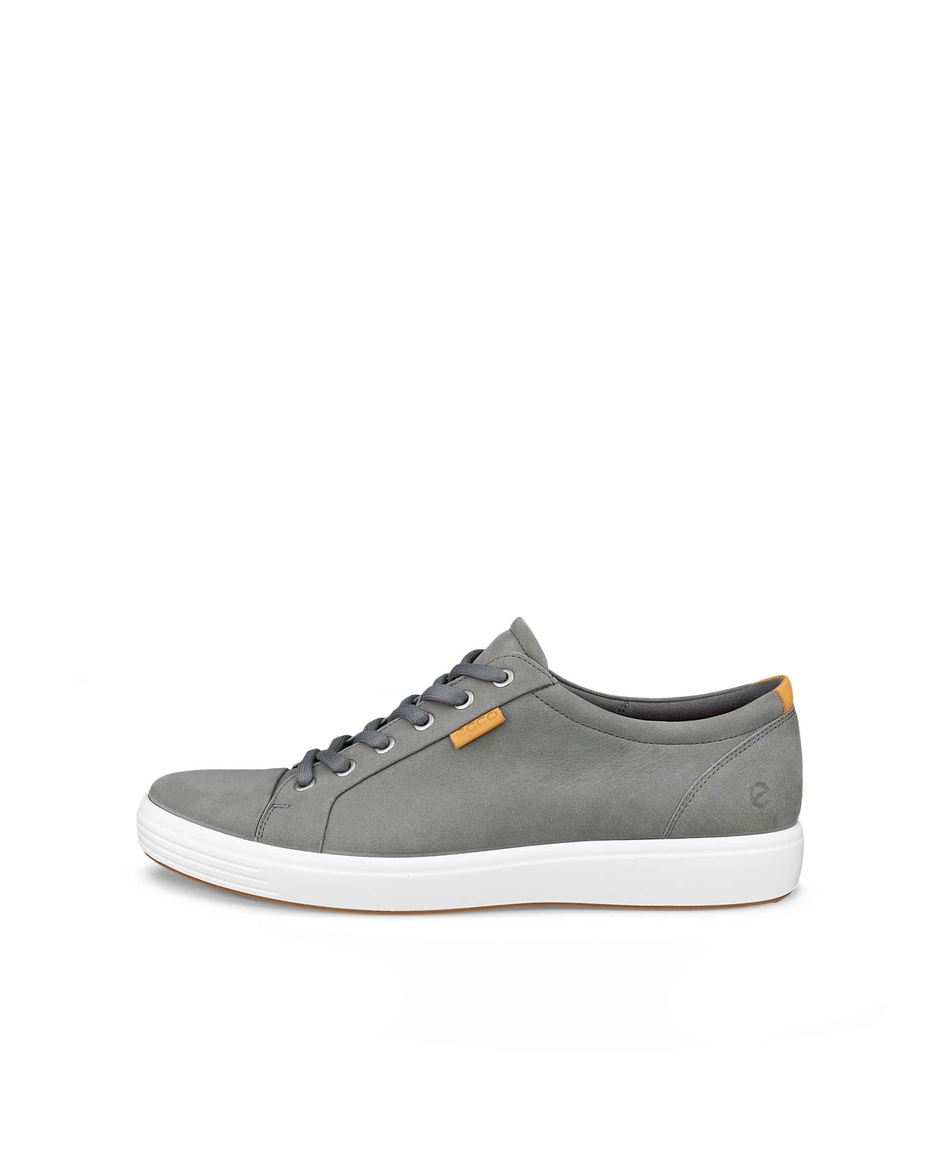 Zapatillas de nobuk ECCO® Soft 7 para hombre - Gris - Outside