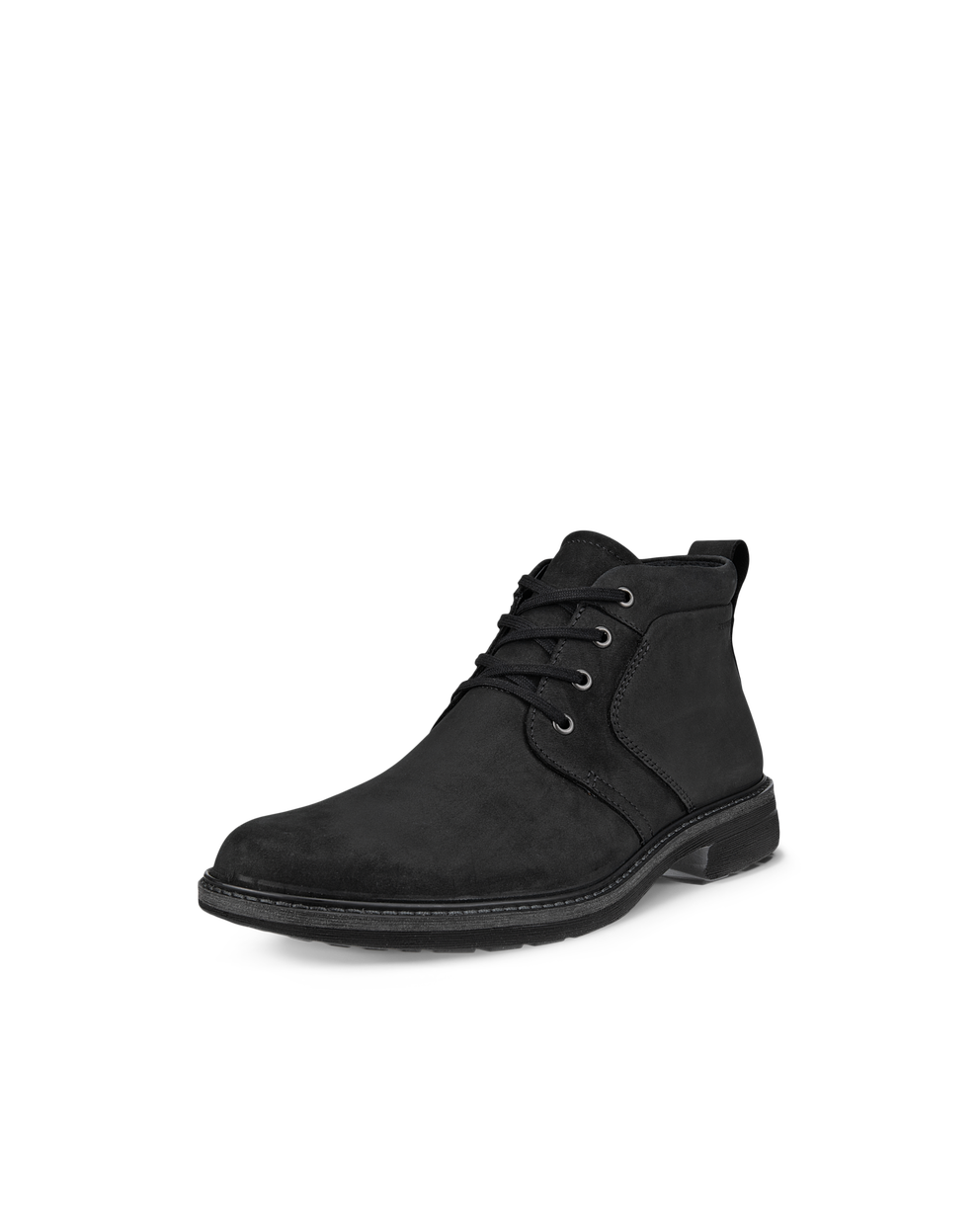 Men's ECCO® Turn II Nubuck Waterproof Ankle Boot - Black - Main