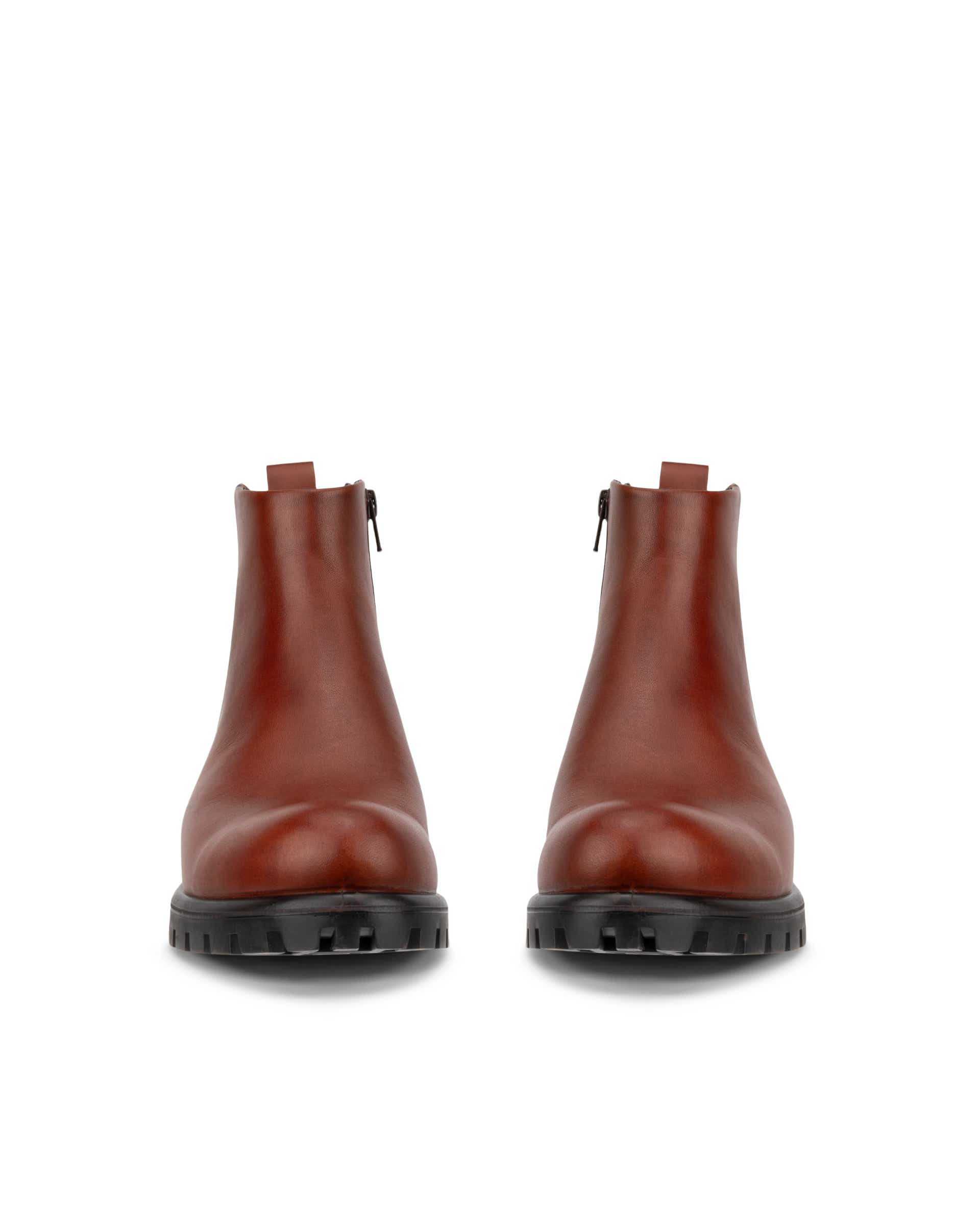 ECCO Modtray Women's Zip-up Ankle Boot - Brown - Front pair