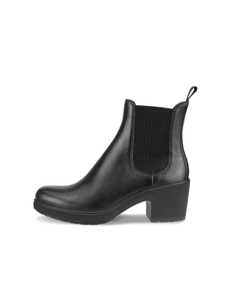 Women's ECCO® Metropole Zurich Leather Chelsea Boot - Black - Outside